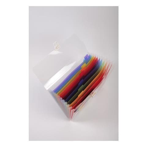 classificatore a 13 tasche 33x25cm in ppl crystal - Foto 11