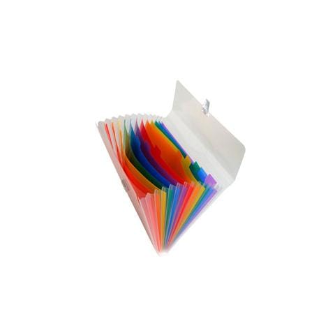 classificatore a 13 tasche 33x25cm in ppl crystal - Foto 1