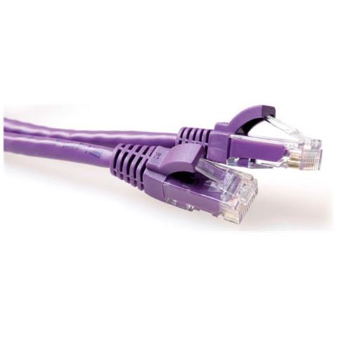 Cavo Rete - Categoria 6 - for Dispositivo di rete - 1,50 m - 1 x RJ-45 Maschio Rete - 1 x RJ-45 Maschio Rete - Cavo patch - Placcato Oro - Viola - Foto 1