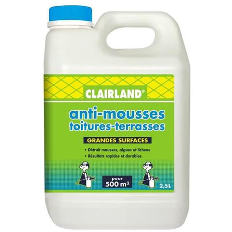 Antischiuma, Alghe E Licheni Su Tetti, Terrazze, Piastrelle E Pareti - Concentrato Da Diluire 2,5 L - Foto 1