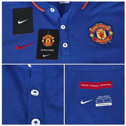 2014-15 Man Utd Authentic League Polo Shirt (blue) - Large 107-112 cm (104-112cm) - Foto 2