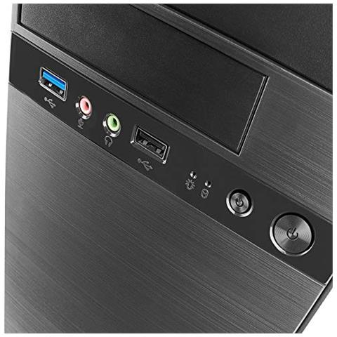 Anima Ac4 - Custodia Per Pc, Mini Tower, Microatx, Finitura Alluminio, Usb 3.0 - Foto 5