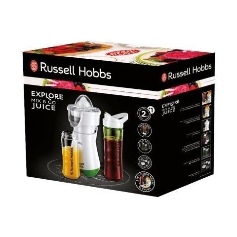 Spremiagrumi Elettrico Explore Mix & Go Juice con 2 Bottiglie Potenza 300 W Colore Bianco - Foto 7