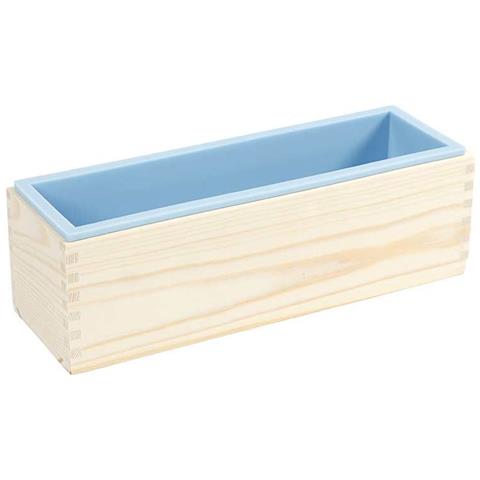 Stampo Per Sapone In Legno E Silicone - 27,5 X 8,6 X 8 Cm - Foto 1