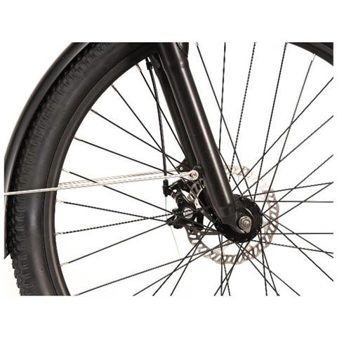 Bicicletta Elettrica X7 Plus con Display LCD Forcella Frontale Velocità 25 km /h Autononomia 80km Ruote 27.5'' Potenza 250 W Colore Nero / Grigio - Foto 11