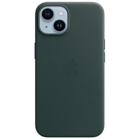 Custodia Iphone 14 In Pelle - Verde Foresta - Foto 1