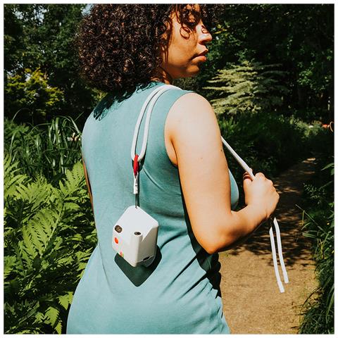 Tracolla Regolabile In Nylon Per Fotocamera Go, Bianco - Foto 3