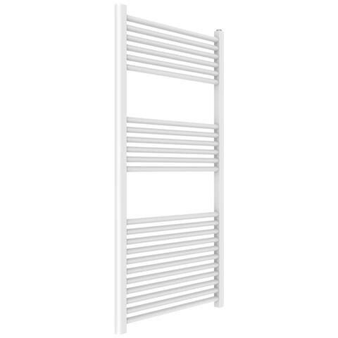 Termoarredo Bagno Scaldasalviette Acciaio Radiatore Calorifero Termosifone Bianco *** Finitura- : Bianco Opaco, Misure : H1200xl600xi550 Mm - Foto 1