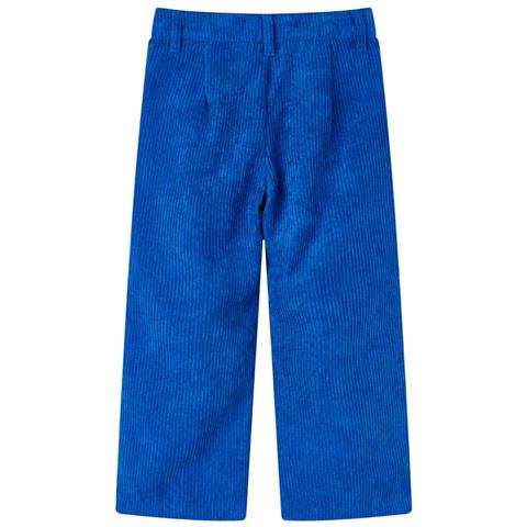 Pantaloni Per Bambini In Velluto A Coste Blu Cobalto 92 - Foto 2