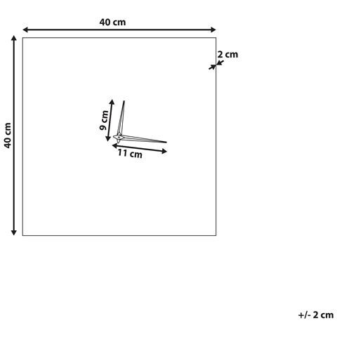 Orologio Da Parete Ferro Rosa 40 X 40 Cm Tomar - Foto 2