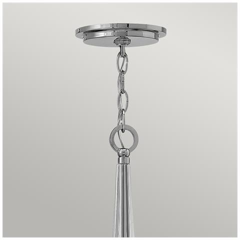 Lampadario Industrial Nordico Ascher Acciaio Nichel Lucido Cristallo 6 Luci E14 - Foto 2