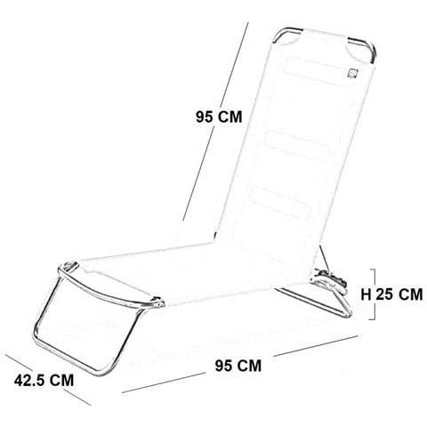 Spiaggina Jolly 031tx - Bianco Acqua - Foto 2