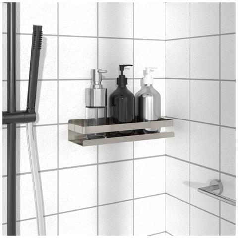 Mensola Per Doccia 30x10x6 Cm In Acciaio Inox 304 Spazzolato - Foto 1