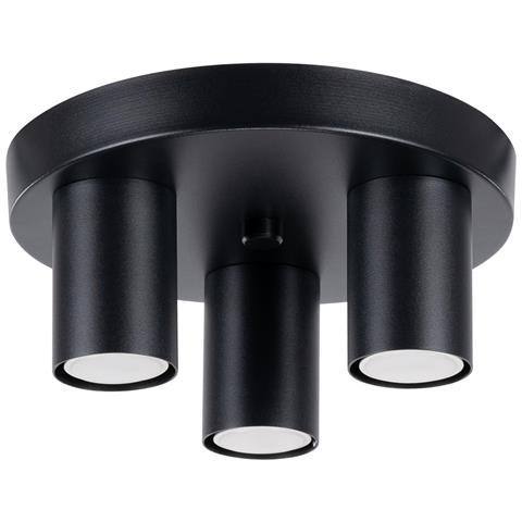 Lampada A Soffitto Lagos 3p Nero Sl. 1466 - Moderno Lampada Da Soffitto Nero 12x25x25 Cm - Foto 1