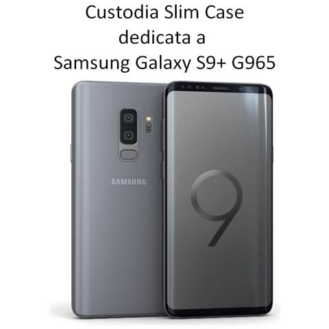 Slim Custodia Tpu Silicone Cover Case Per Samsung Galaxy S9 Plus S9+ G965 Trasparente - Foto 2