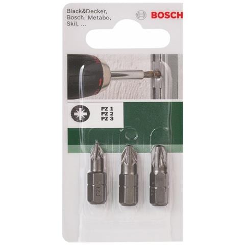 Set 3 Bit Standard Pozidriv 1/2/3 - Foto 1