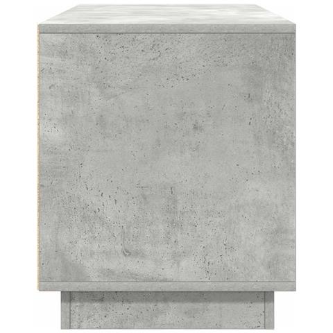 Mobile Porta TV con Luci LED Grigio Cemento 100x41x50 cm - Foto 2