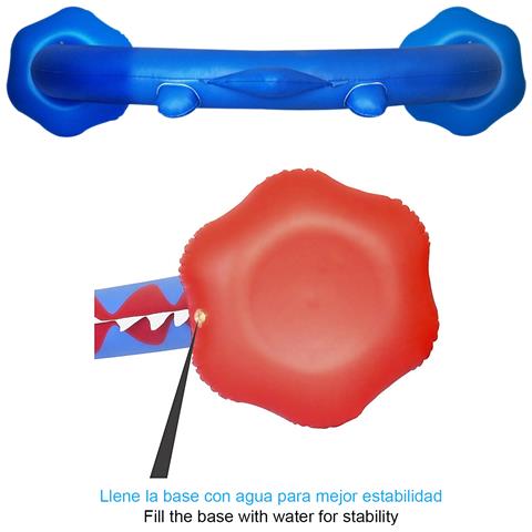 Arco Gonfiabile Splash Con Getti D'acqua. 260x180 Cm. 260x80x180cm. Colore Blu - Foto 5