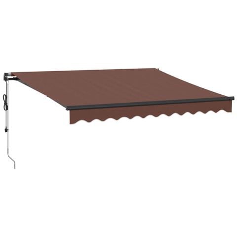 Tenda Da Sole Retrattile Automatica Marrone 300x250 Cm - Foto 2