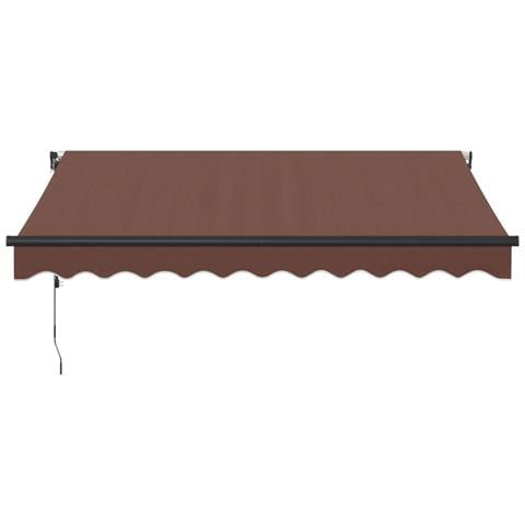 Tenda Da Sole Retrattile Automatica Marrone 300x250 Cm - Foto 3
