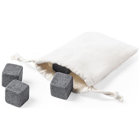 Set Di Cubi Riutilizzabili. 4 Pezzi. Fodera In Cotone 7,5x11x2 Cm. Colore: Grigio Scuro - Foto 1