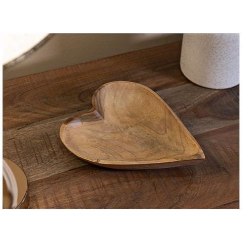 Vassoio Cuore 19 - Marrone - Legno - 18x22x4,5 Cm - Foto 8