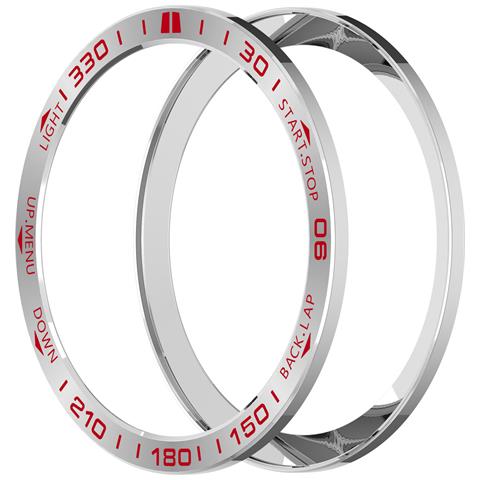 Ghiera Premium Garmin Tactix 8 51mm Amoled - Argento E Accento Rosso - Foto 5