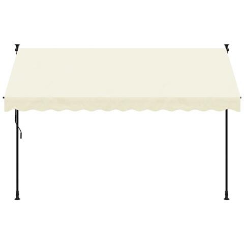 Tenda Da Sole Retrattile Crema 300x150 Cm In Tessuto E Acciaio - Foto 2