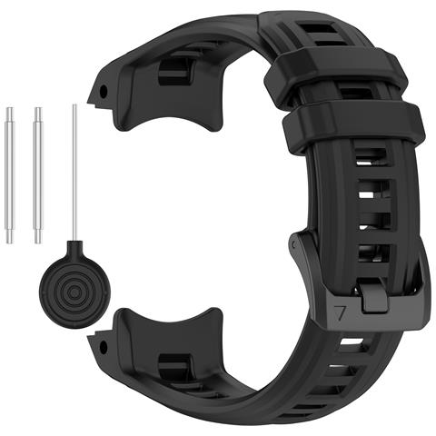 Cinturino Di Ricambio In Silicone Nero Per Garmin Instinct E 45mm - Foto 5