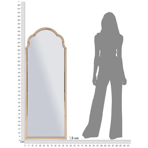 Specchio Con Cornice Classico 5 - Rosa - Mdf - 150x55x2 Cm - Foto 8