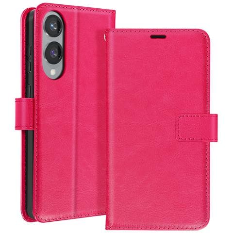 Custodia Samsung S25 Edge Portafoglio, Rosa - Foto 1