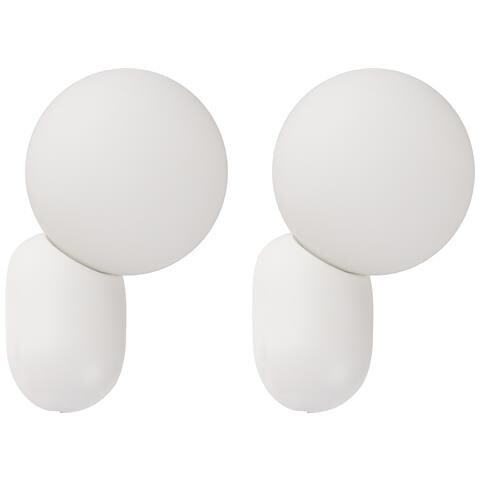 Set Di 2 Lampade Da Parete Helme Bianco - Foto 2