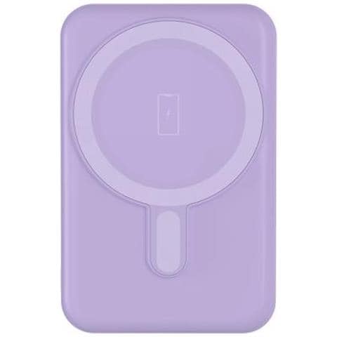 Powerbank Usb-a / Usb-c 10w 5000mah Induzione Compatibile Magsafe, Viola - Foto 1