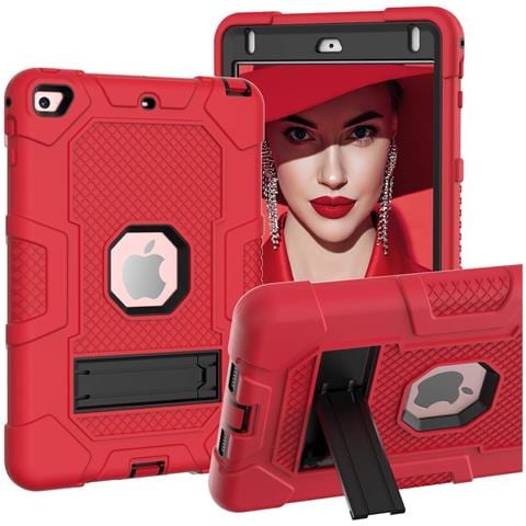 Custodia Per Ipad 9/8/7 10.2"" Armata Con Supporto Rosso - Foto 1
