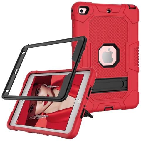 Custodia Per Ipad 9/8/7 10.2"" Armata Con Supporto Rosso - Foto 4