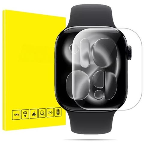 Pellicola Protettiva Idrogel Compatibile Con Apple Watch Ultra 3 - Confezione Da 5, Trasparente, Copertura Totale - Foto 1
