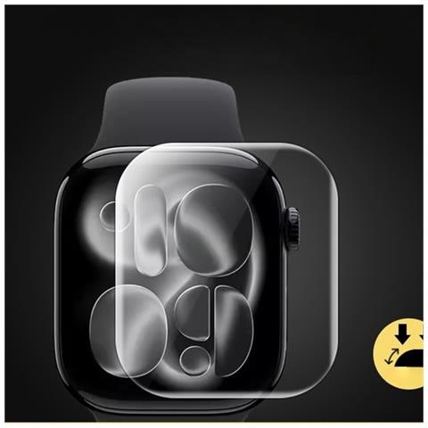 Pellicola Protettiva Idrogel Compatibile Con Apple Watch Ultra 3 - Confezione Da 5, Trasparente, Copertura Totale - Foto 2