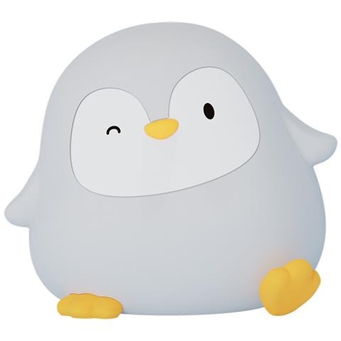 Luce Notturna Pinguino, Lampada A Sfioramento In Silicone, Cambia Colore, Luce Soffusa E Calda - Foto 1