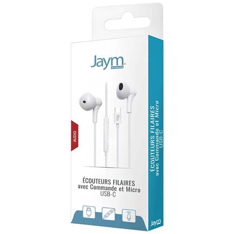 Auricolari Cablati Usb-c Con Microfono E Telecomando 3 Bottoni, Bianco - Foto 4