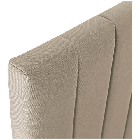 Testiera Imbottita Eris 140x60 Cm Beige - Foto 6