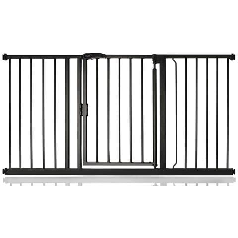Safetots Cancelletto Per Scale A Pressione Con Chiusura Automatica, 147cm - 154cm, Nero Opaco - Foto 1