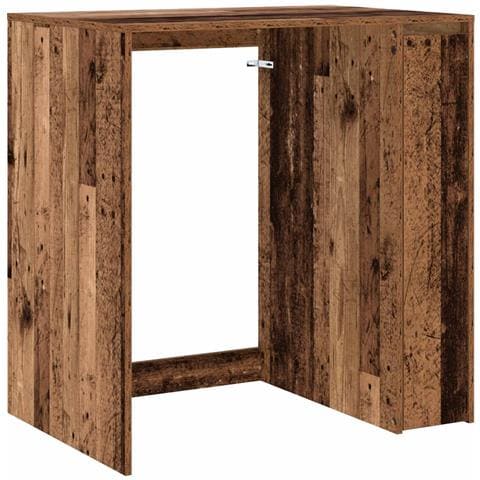 Mobiletto per lavatrice con porta Legno vecchio 87 x 60 x 89 cm - Foto 1