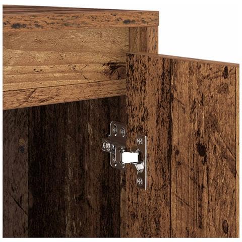 Mobiletto per lavatrice con porta Legno vecchio 87 x 60 x 89 cm - Foto 9