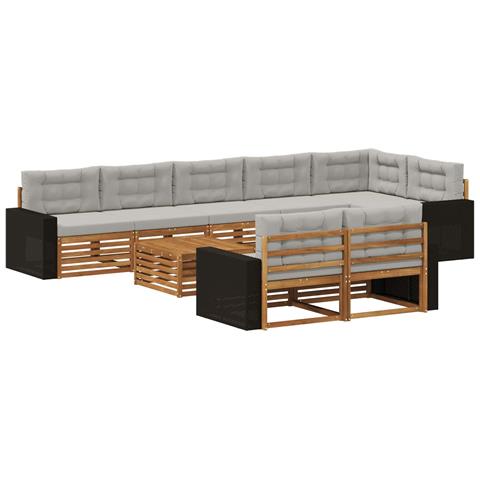 Set di divani da esterno con cuscino 9 pcs - Foto 1