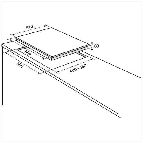 Piano Cottura PX640UOV a Gas 4 Fuochi Gas da 60 cm Colore Inox Serie Soft - Foto 2