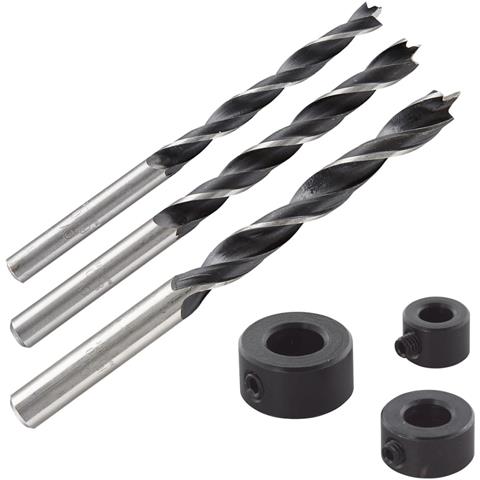 3 Tasselli Trapano con Arresto Profondità 6, 8, 10 mm 2730000 - Foto 1
