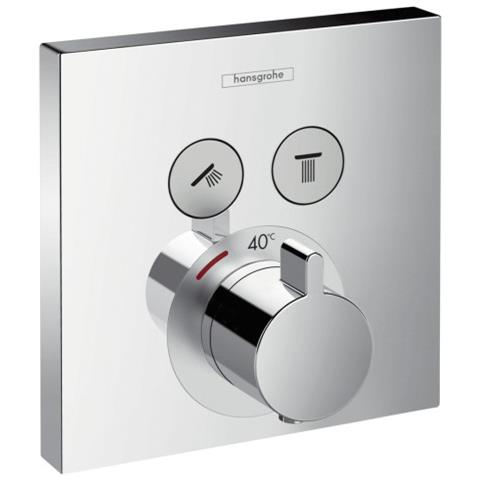Miscelatore Termostatico Doccia Solo Parte Esterna - Cromo 2 Uscite - Foto 1