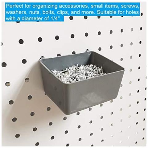 Pegboard Ganci Assortimento Con Pegboard Scomparti Peg Serrature Per Preparare Vari Strumenti 80 Pezzi - Foto 4