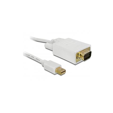 mini Displayport > VGA 15 pin male 1m mini Displayport 20pin VGA 15pin Bianco cavo di interfaccia e adattatore - Foto 1