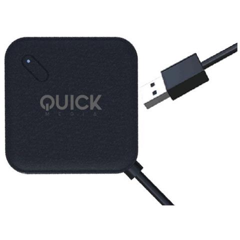 QMH304PB USB 3.0 (3.1 Gen 1) Type-A 5000Mbit / s Nero perno e concentratore - Foto 1